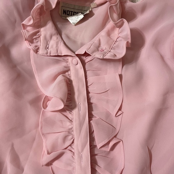 Pink Ruffled Women's Top - Picture 2 of 6